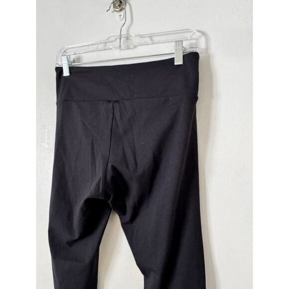 NWT Halara Day Stretch High Waisted Ripped Casual 7/8 Leggings Black Medium - Picture 6 of 7